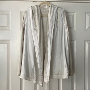Lululemon white/cream jacket with hood